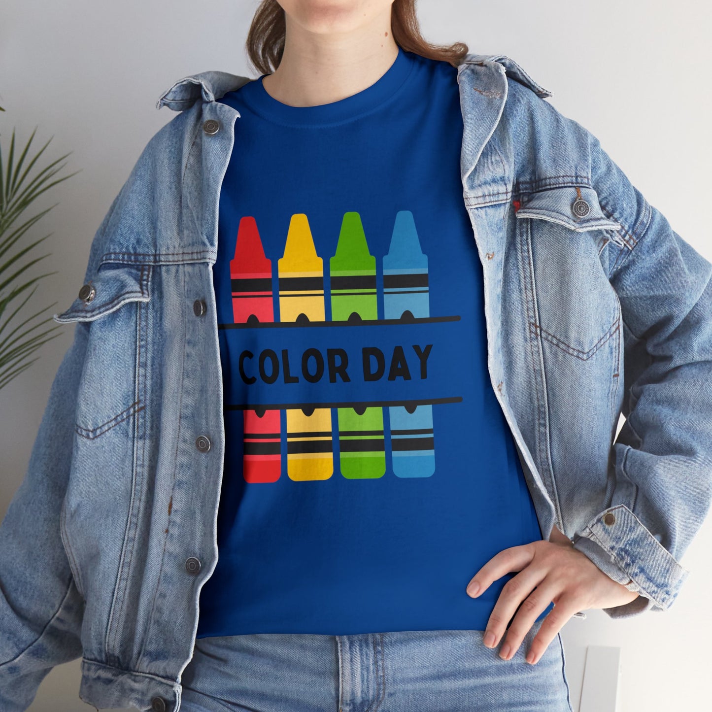 Color Day Unisex Heavy Cotton Tee Inspire Learning and Fun for Teachers and Children