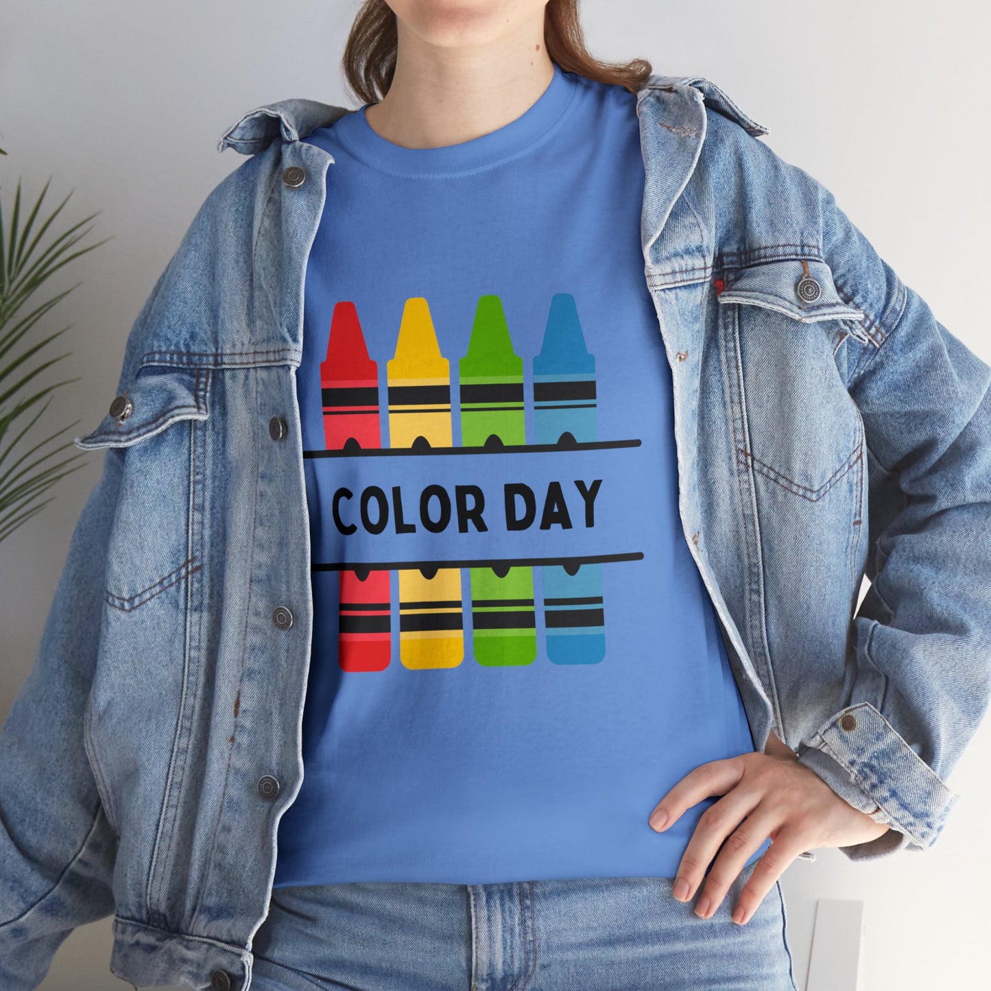 Color Day Unisex Heavy Cotton Tee Inspire Learning and Fun for Teachers and Children