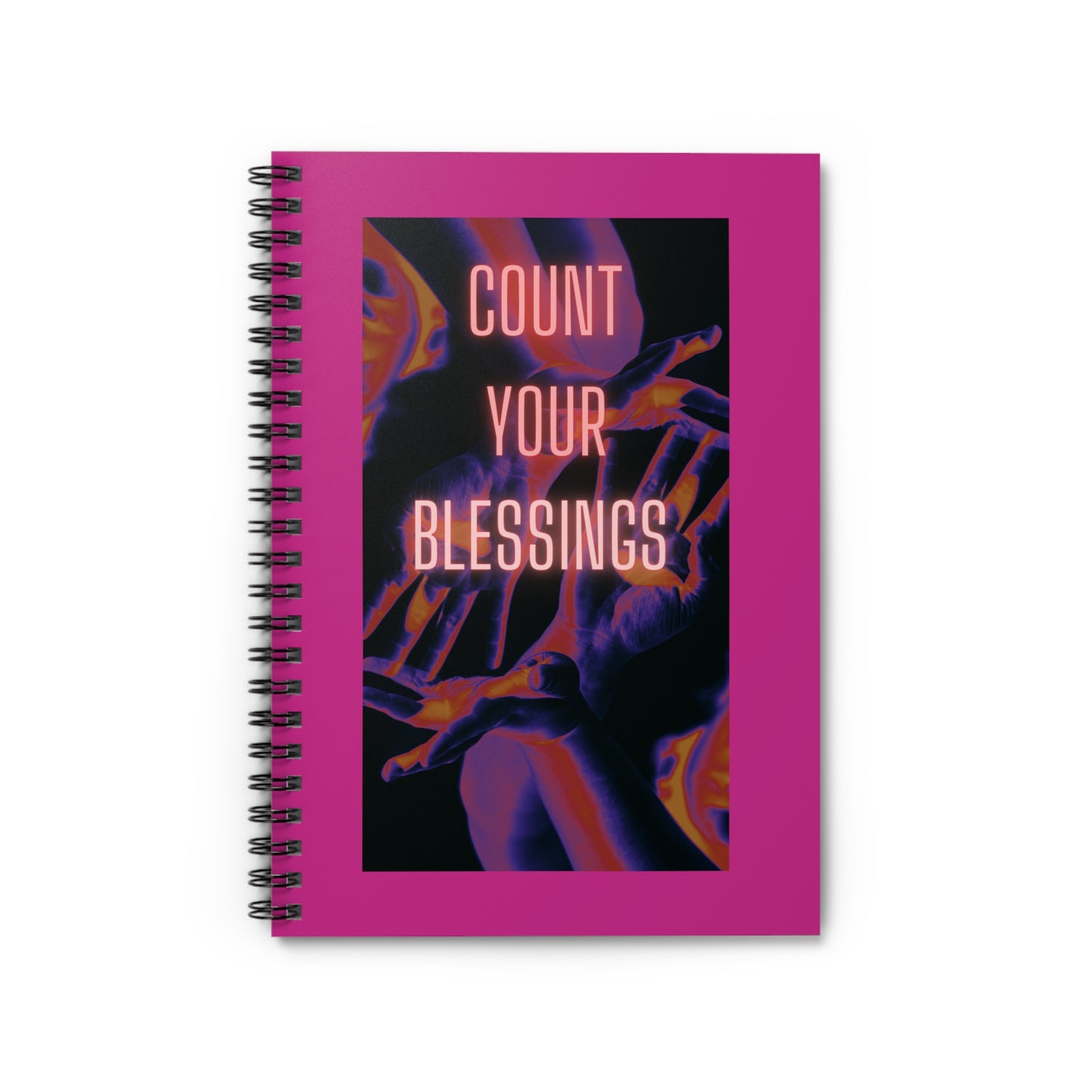 Count Your Blessins Spiral Notebook - Ruled Line