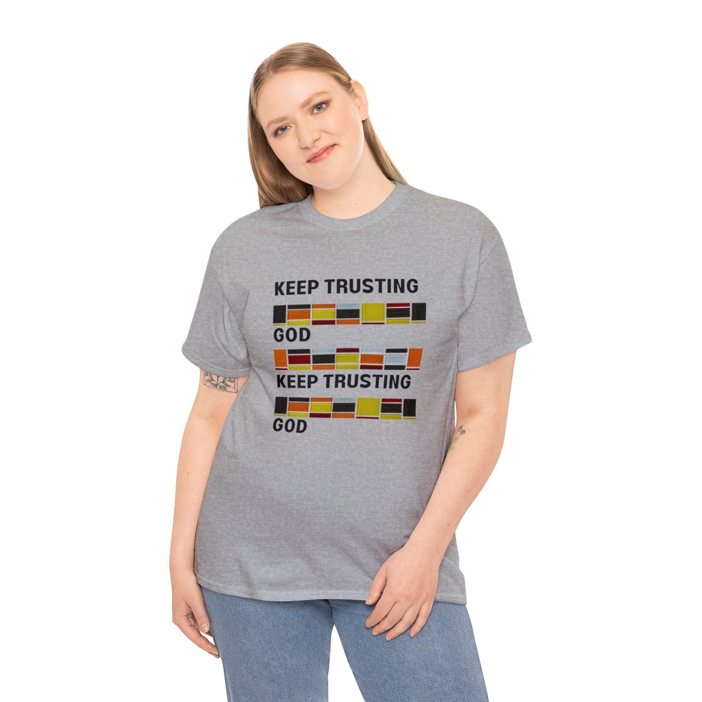 Keep Trusting God V2 Unisex Heavy Cotton Tee