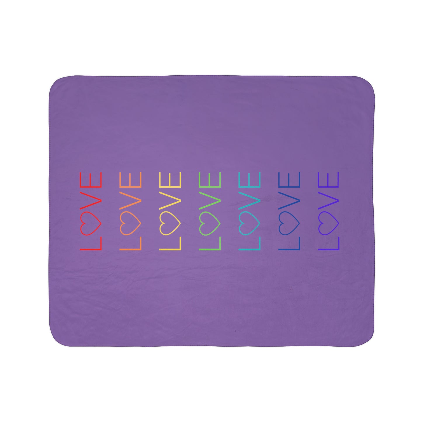 Love Fleece Sherpa Blanket