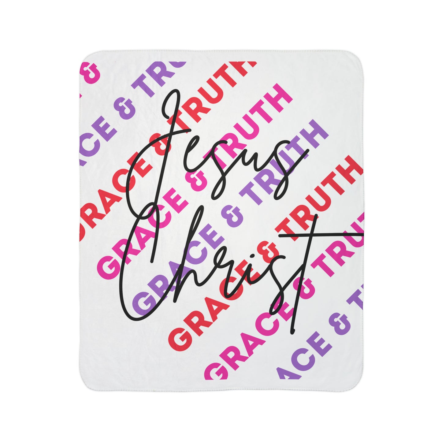 Grace and Truth Fleece Sherpa Blanket