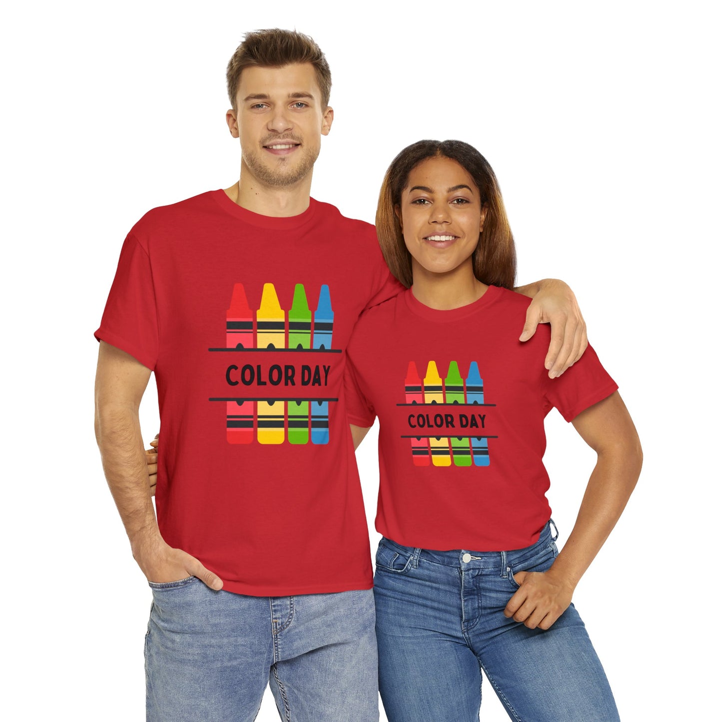 Color Day Unisex Heavy Cotton Tee Inspire Learning and Fun for Teachers and Children
