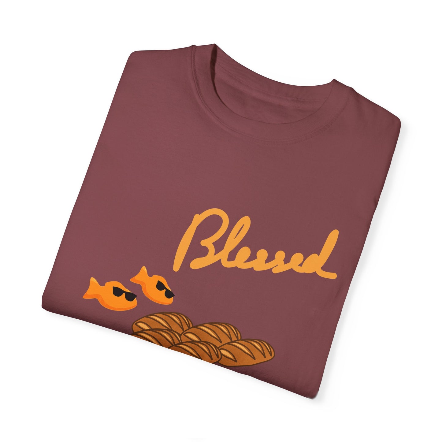 Blessed 2 fish & 5 Loaves T-Shirt ā Christian Design | Comfort Colors 1717
