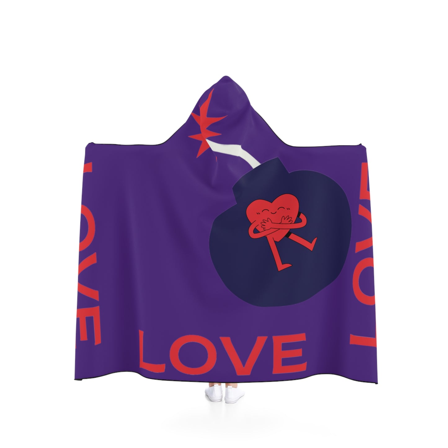 Love Bomb Hooded Blanket