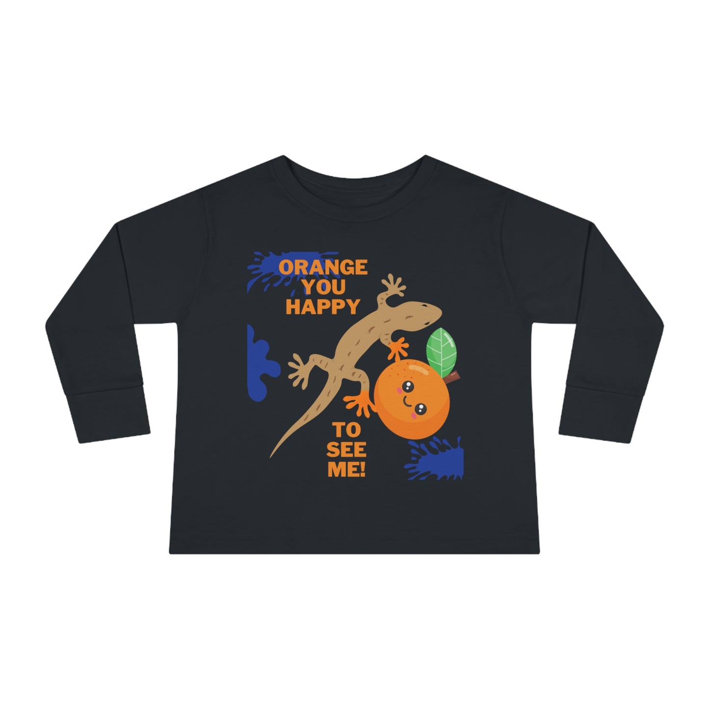 Toddler Long Sleeve Shirt: Orange You Glad to See Me