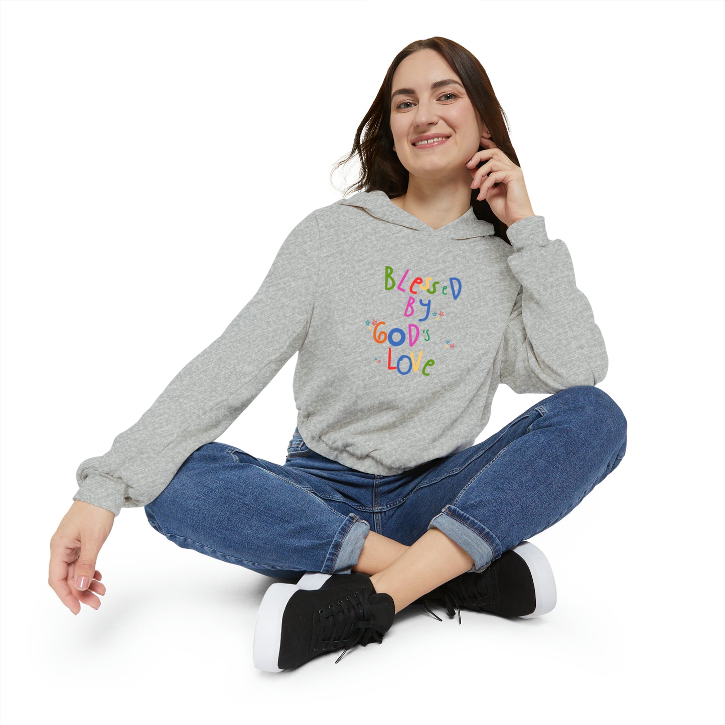 God's Love Women's Cinched Bottom Hoodie