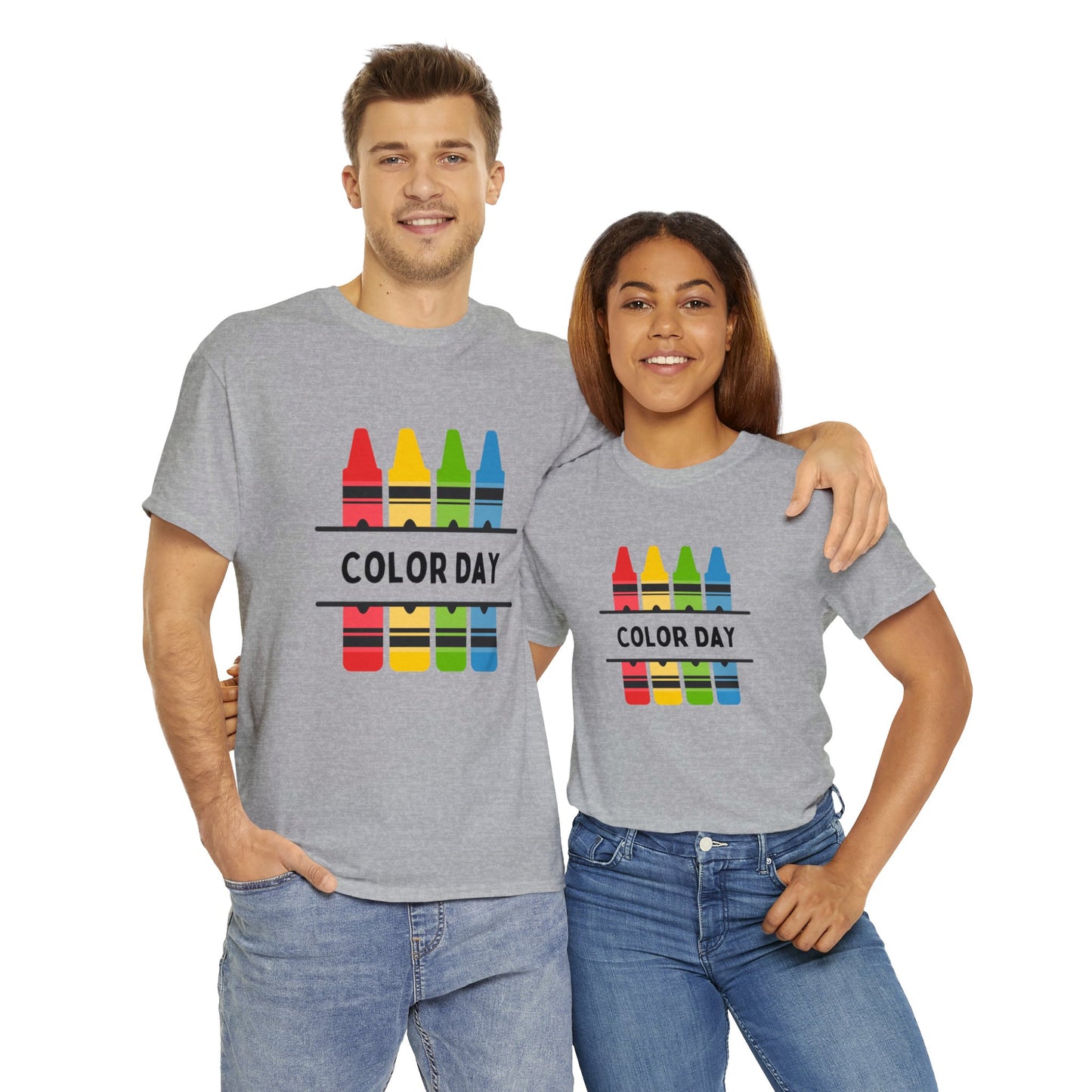 Color Day Unisex Heavy Cotton Tee Inspire Learning and Fun for Teachers and Children