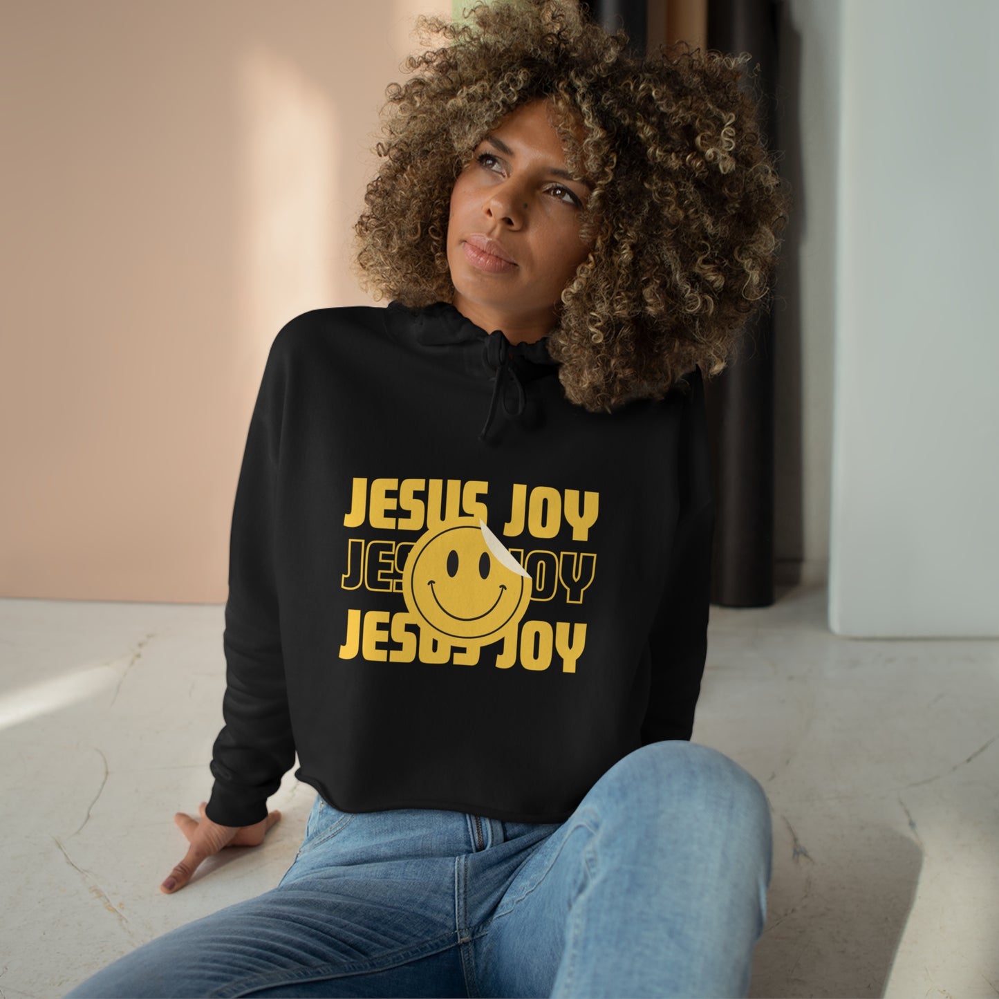 Jesus Joy Crop Hoodie
