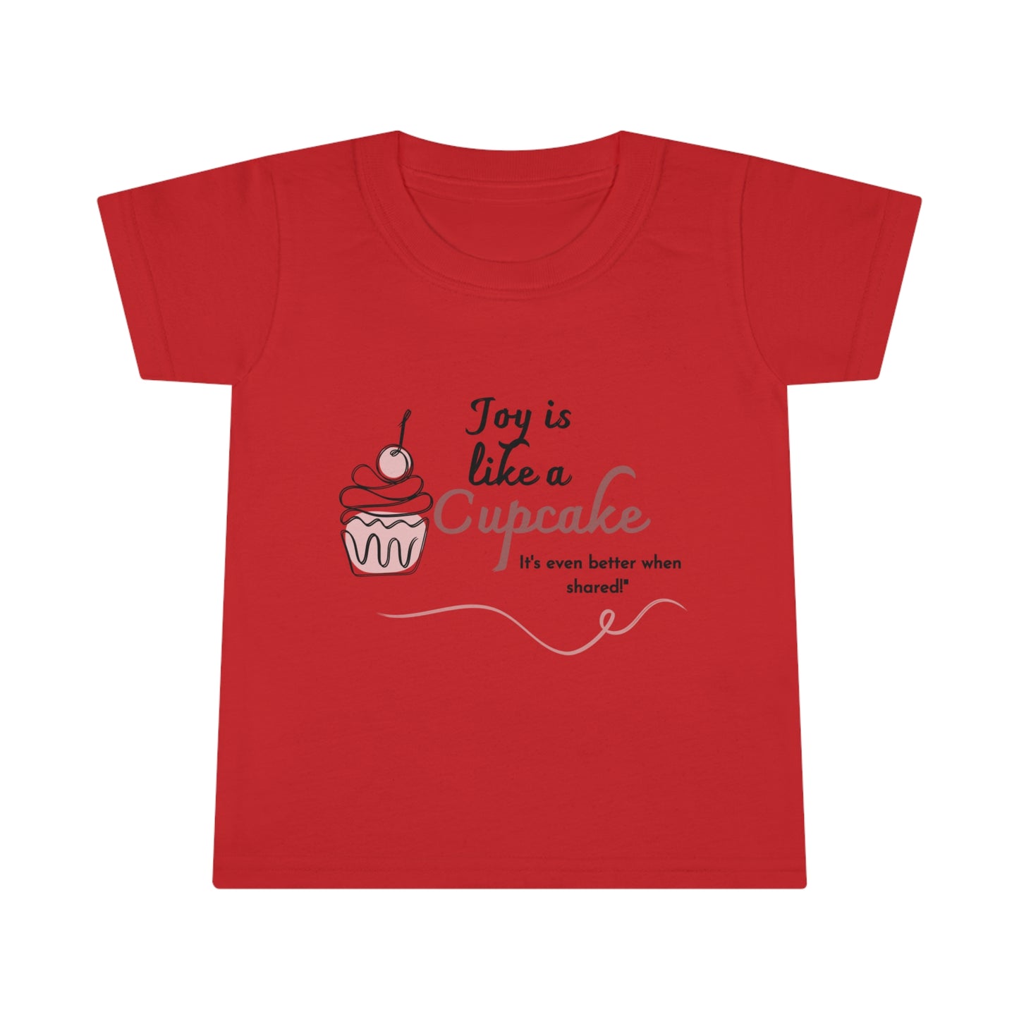 Joyful Toddler Cupcake T-Shirt: Share the Sweetness