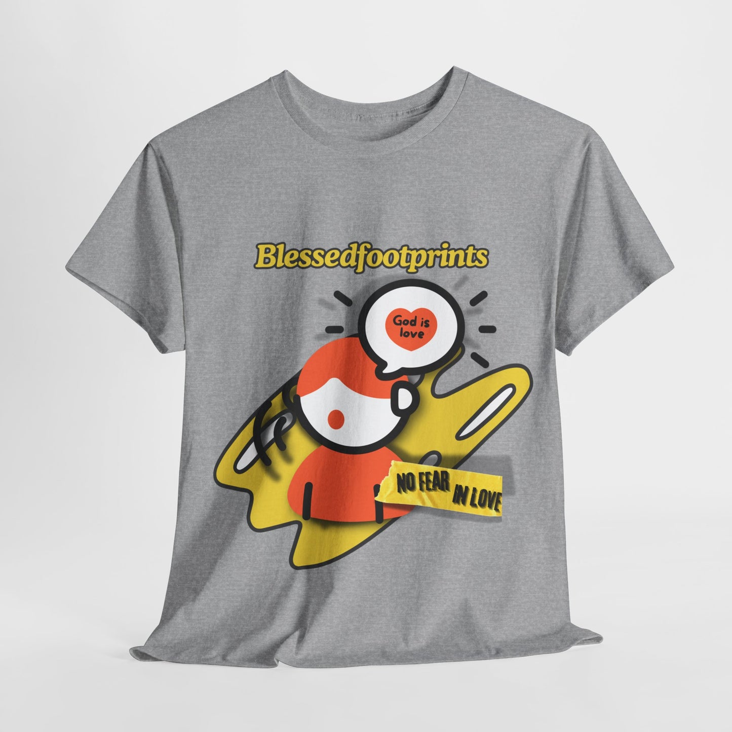 God Is Love Tee No Fear in Love Graphic T shirt