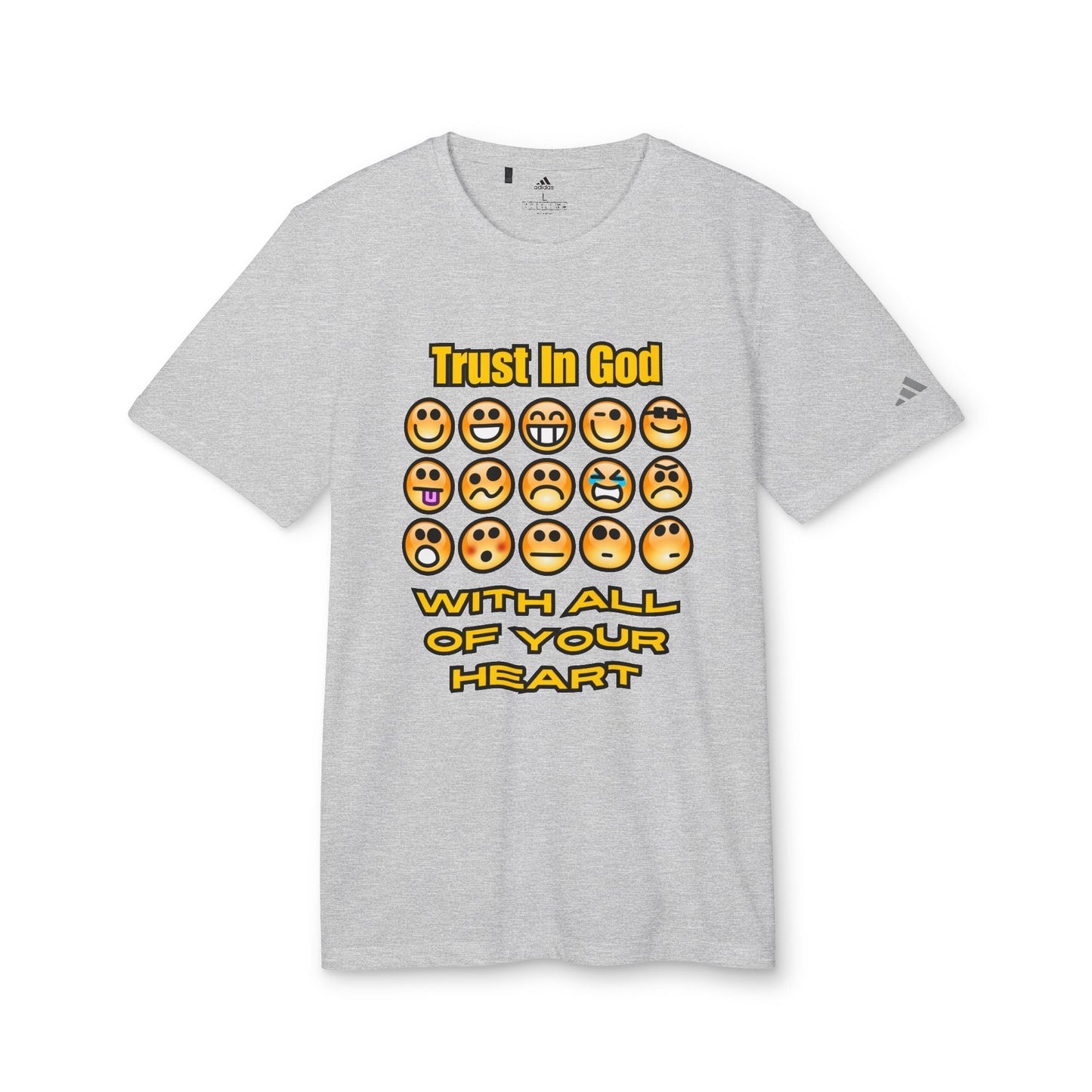 Trust in God Emoji Expression Unisex Tee