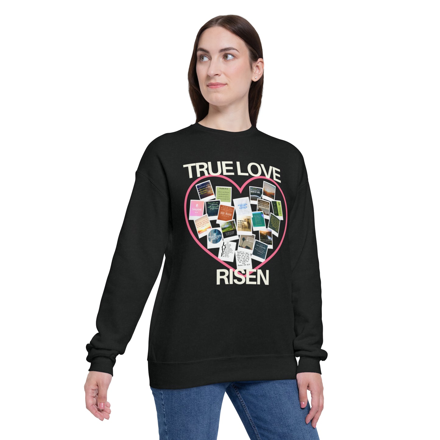 Unisex Drop Shoulder Sweatshirt - True Love Risen
