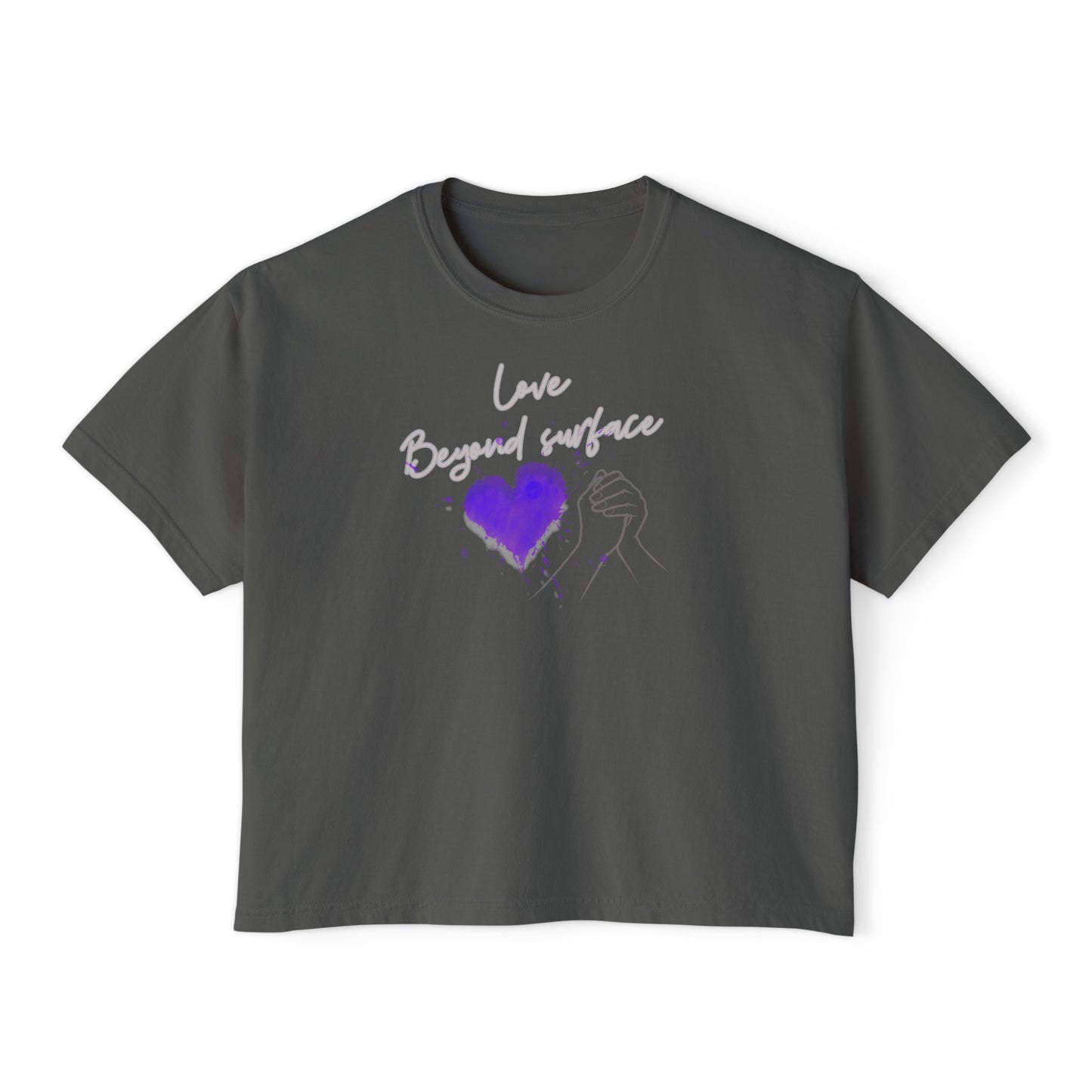 "Love Beyond Surface" Women's Boxy Tee