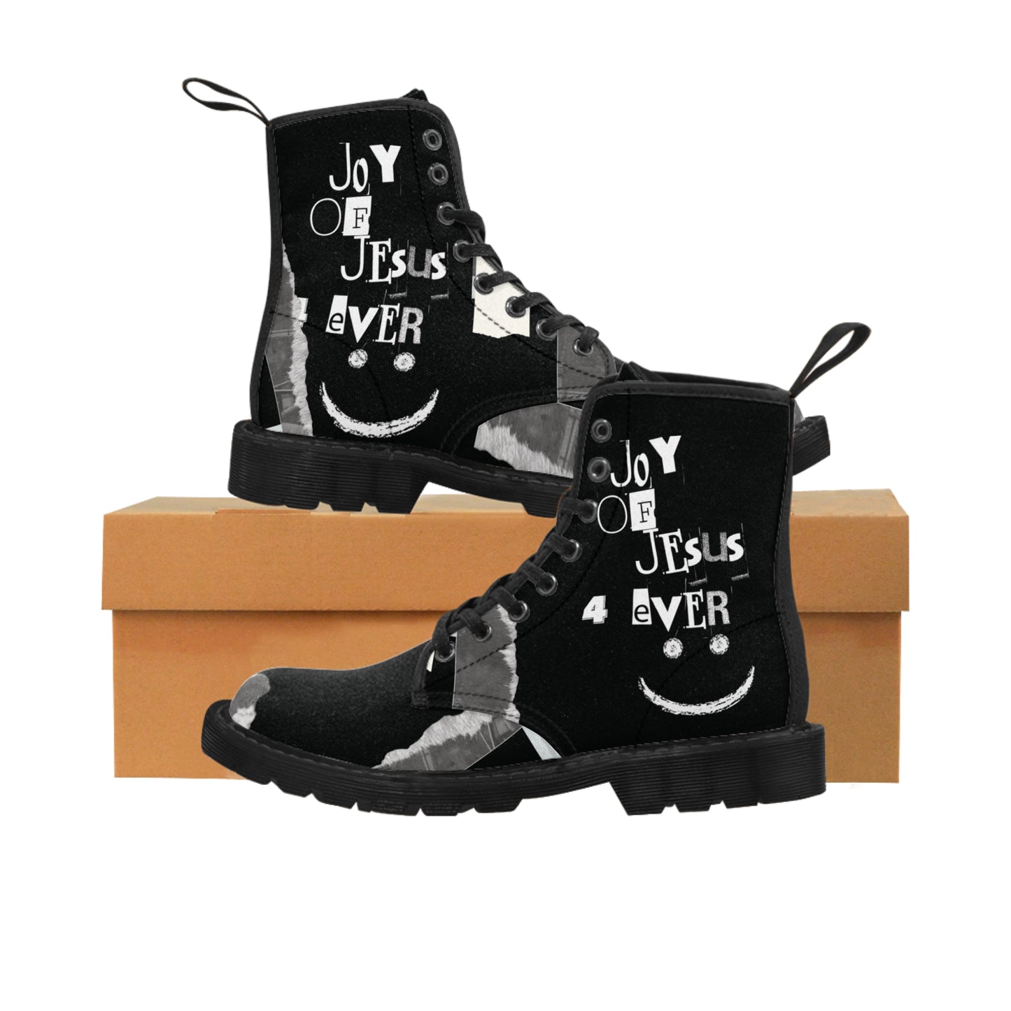 Joy of Jesus 4ever Men's Canvas Boots