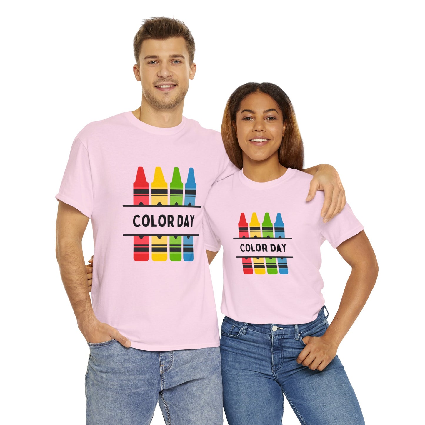 Color Day Unisex Heavy Cotton Tee Inspire Learning and Fun for Teachers and Children