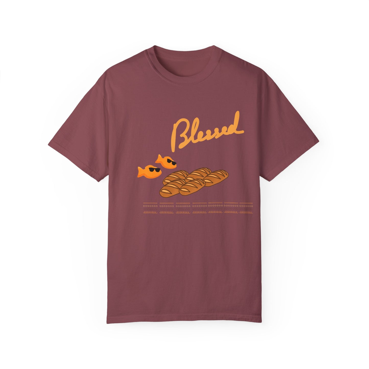 Blessed 2 fish & 5 Loaves T-Shirt ā Christian Design | Comfort Colors 1717