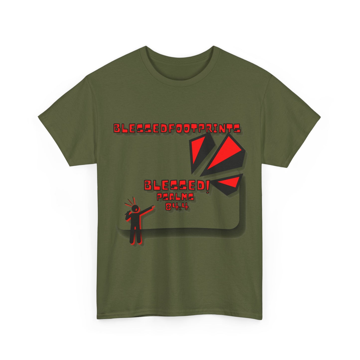 Blessed Psalms 84:4 Unisex Heavy Cotton Tee