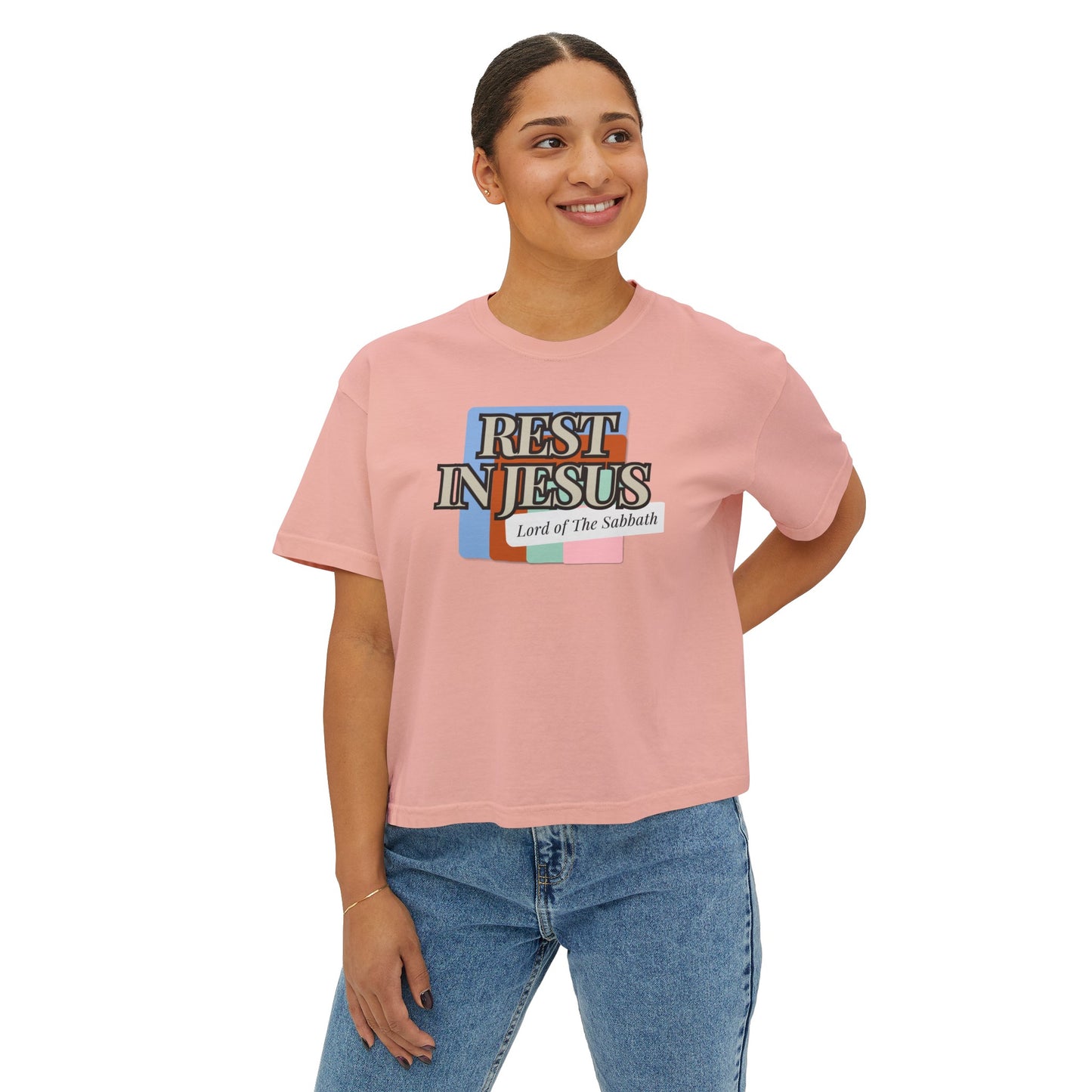 Rest In Christ Women's Boxy Tee