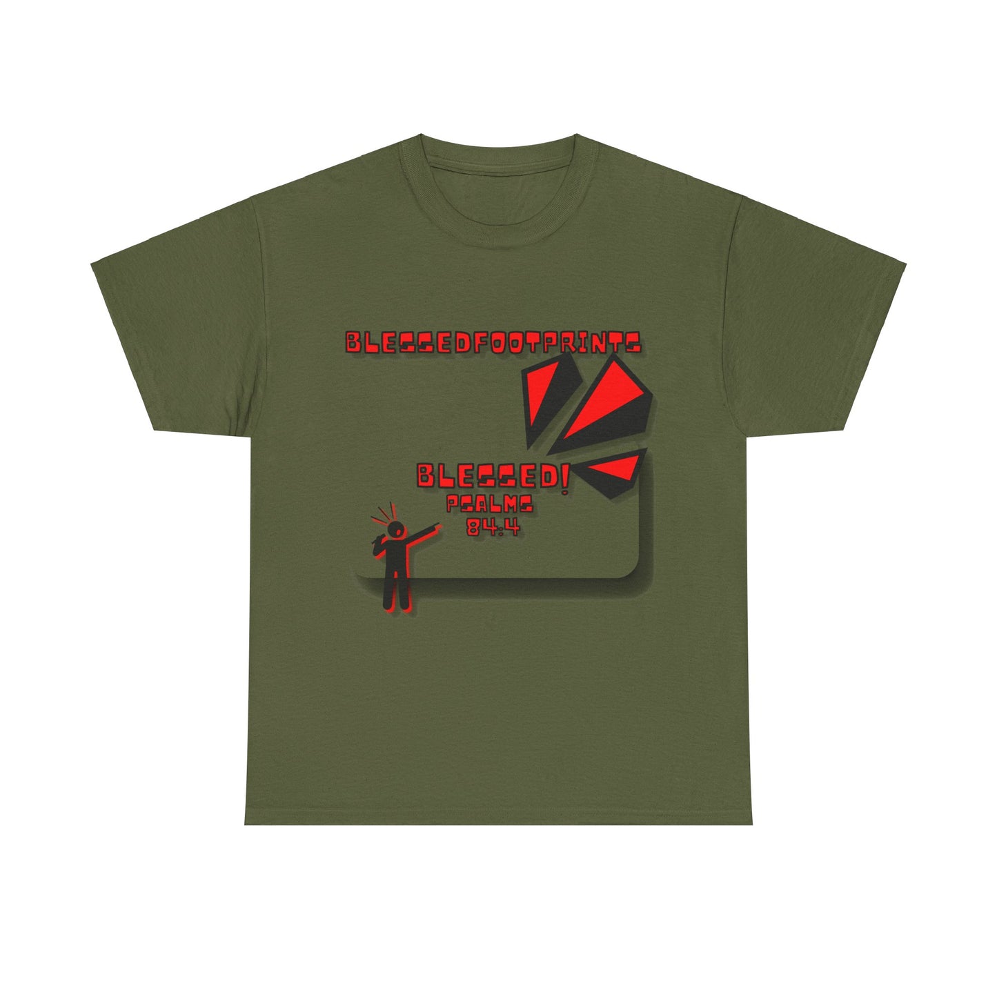 Blessed Psalms 84:4 Unisex Heavy Cotton Tee