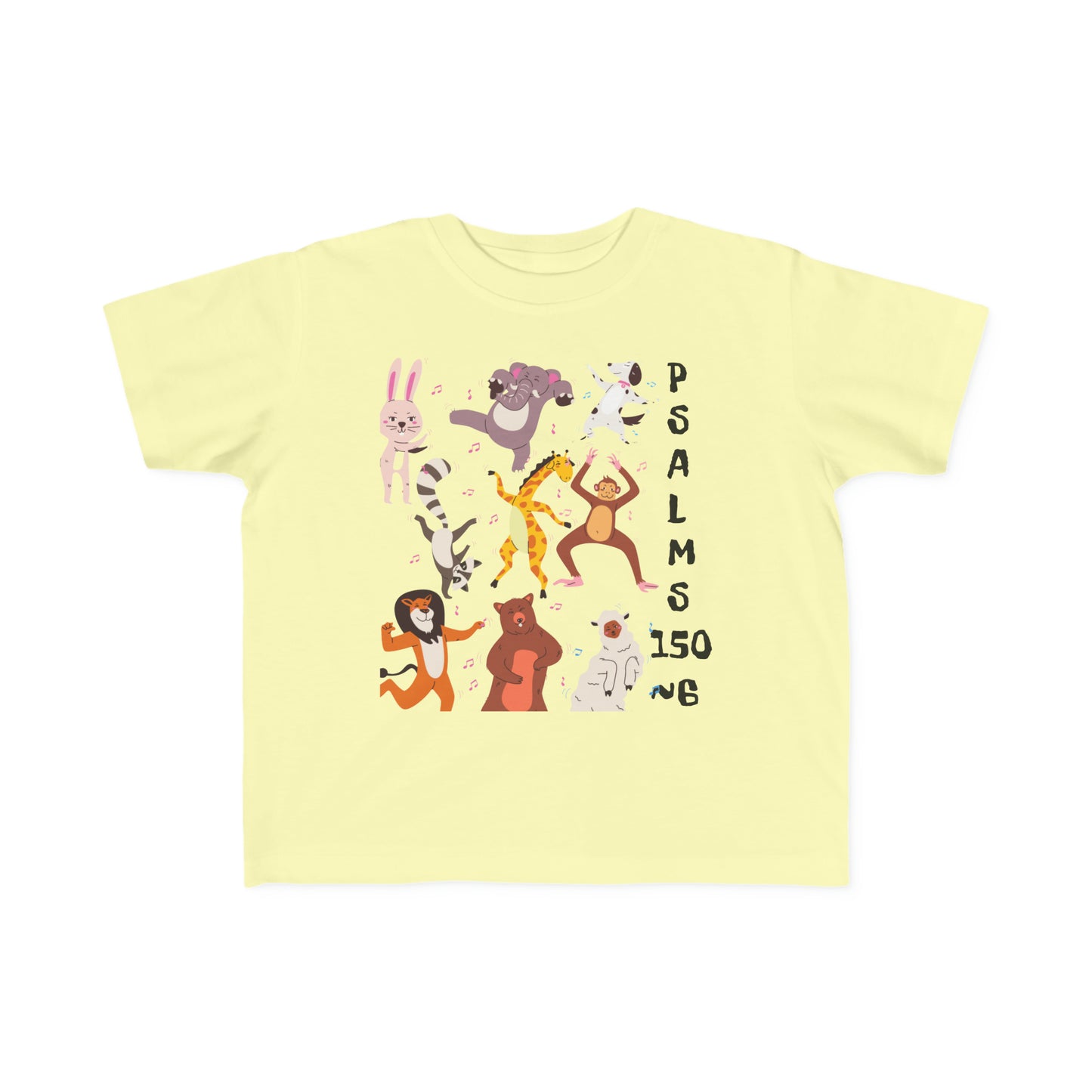 Party Animals Psalms 150~6 Toddler's Fine Jersey Tee