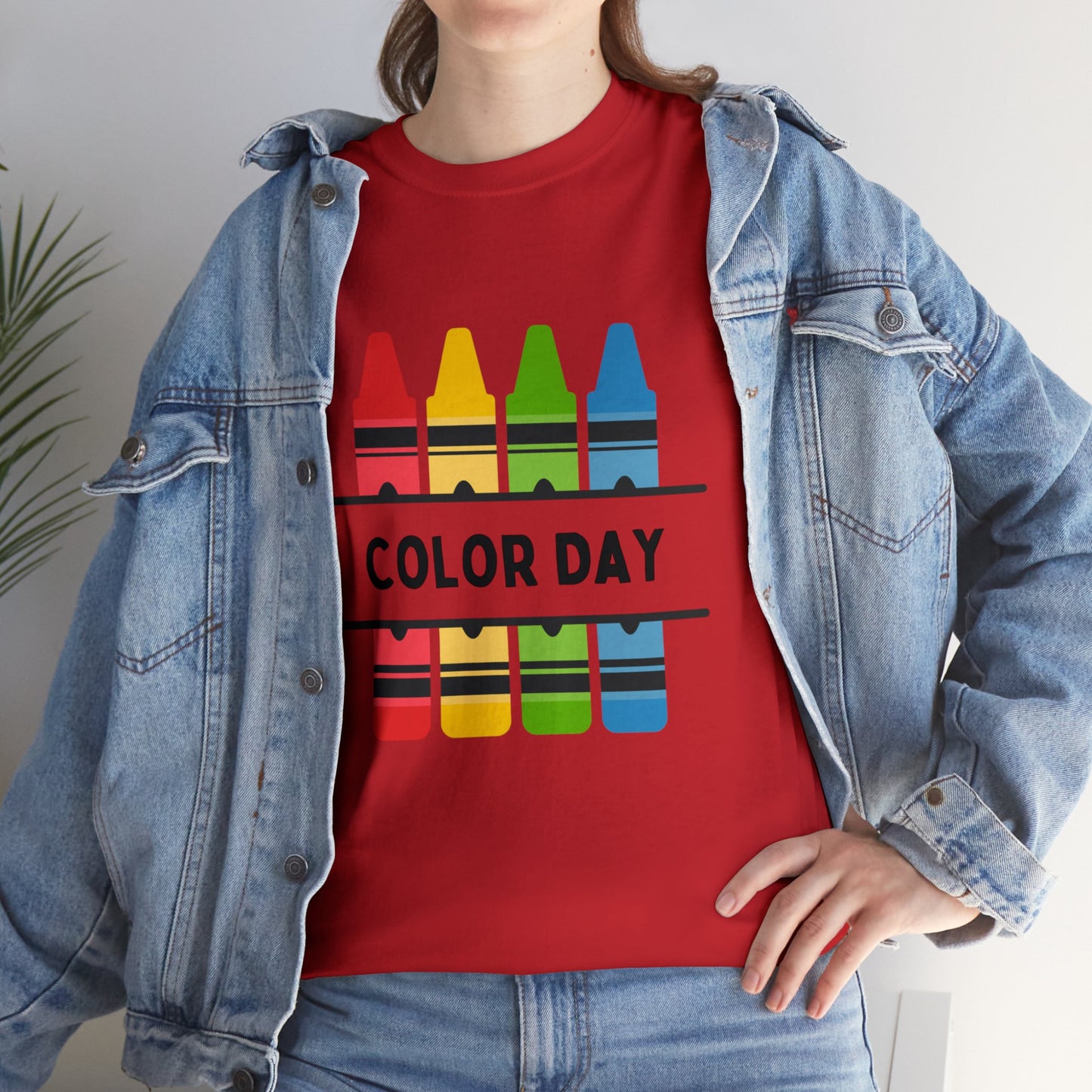 Color Day Unisex Heavy Cotton Tee Inspire Learning and Fun for Teachers and Children