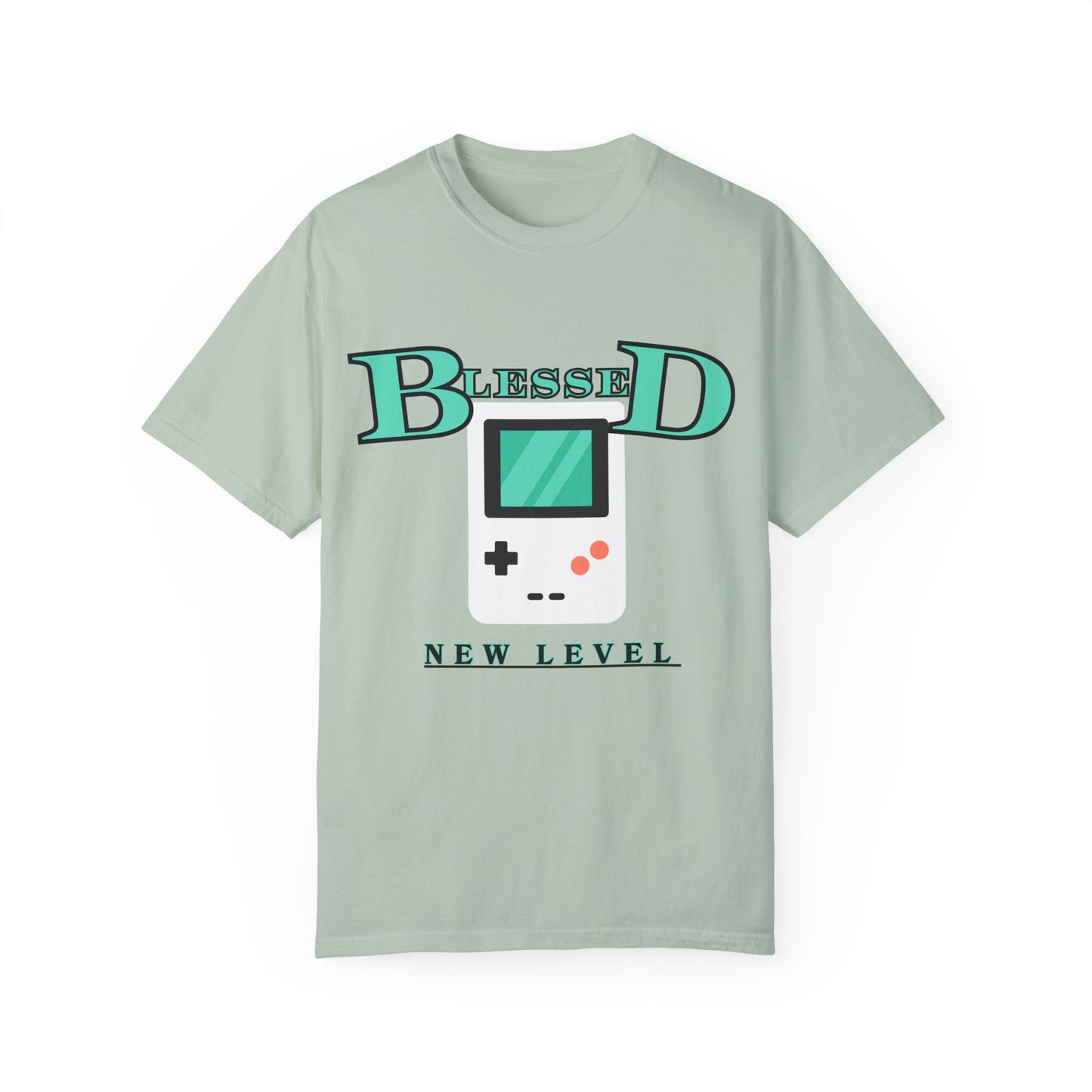 Blessed New Level Gameboy T-Shirt | Comfort Colors 1717 – Christian Graphic Tee