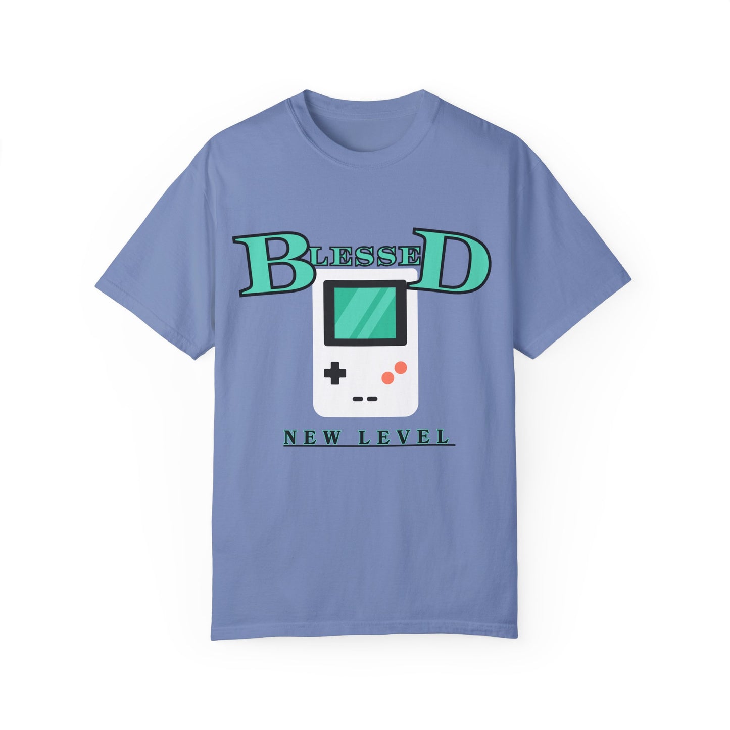 Blessed New Level Gameboy T-Shirt | Comfort Colors 1717 – Christian Graphic Tee