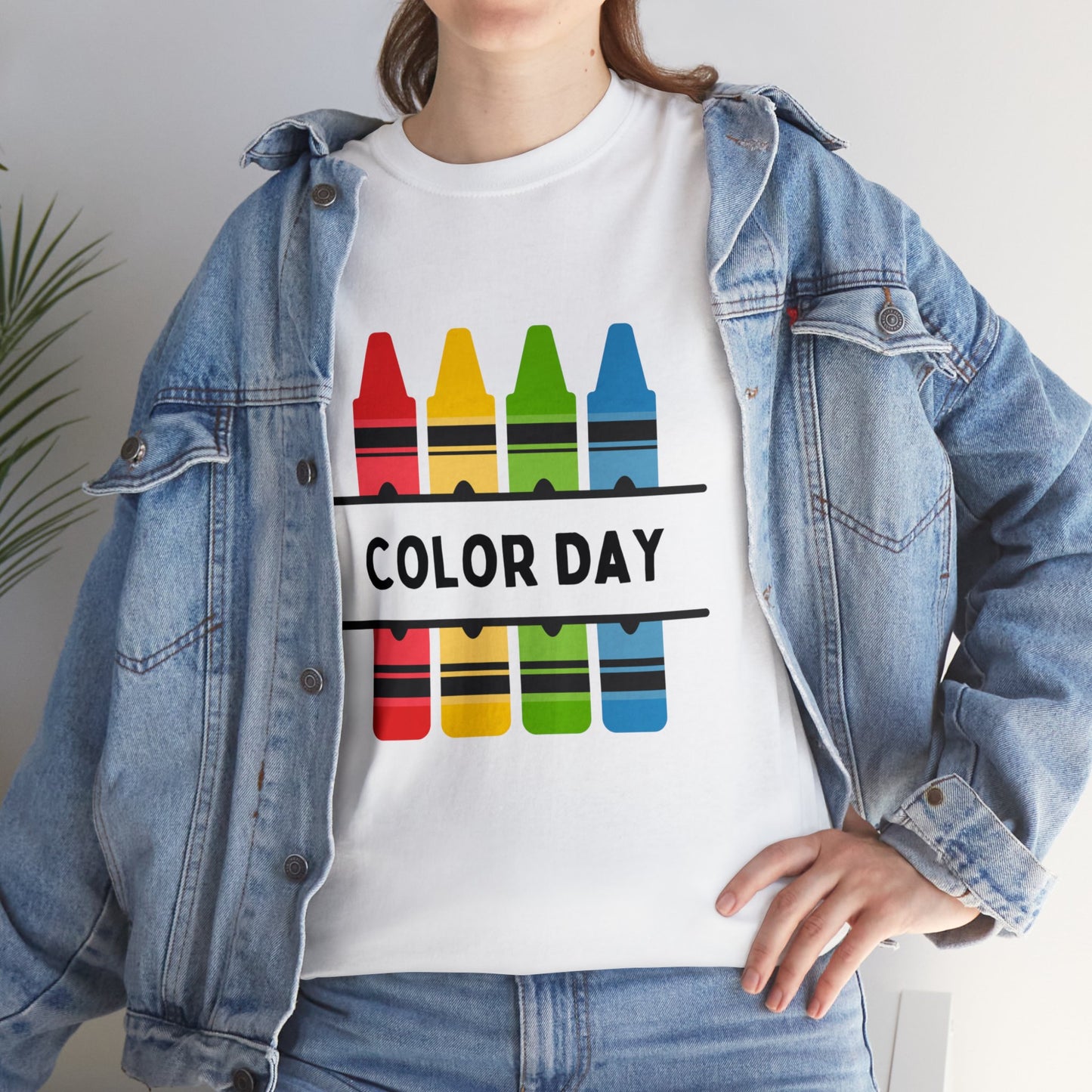 Color Day Unisex Heavy Cotton Tee Inspire Learning and Fun for Teachers and Children
