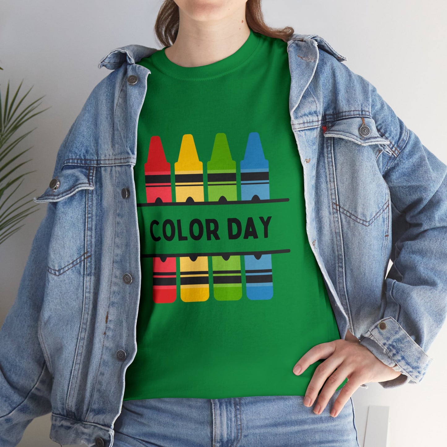 Color Day Unisex Heavy Cotton Tee Inspire Learning and Fun for Teachers and Children