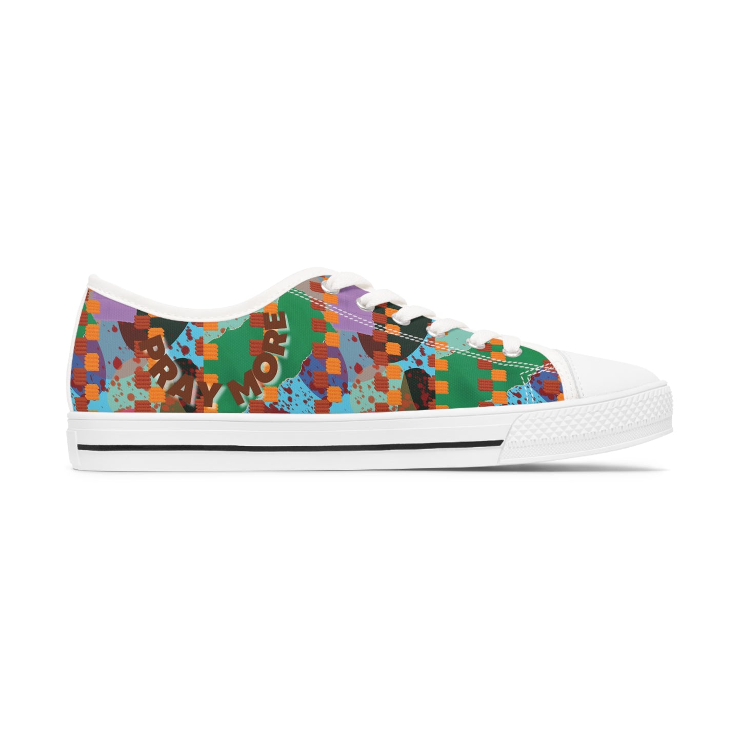Pray More Women's Low Top Sneakers