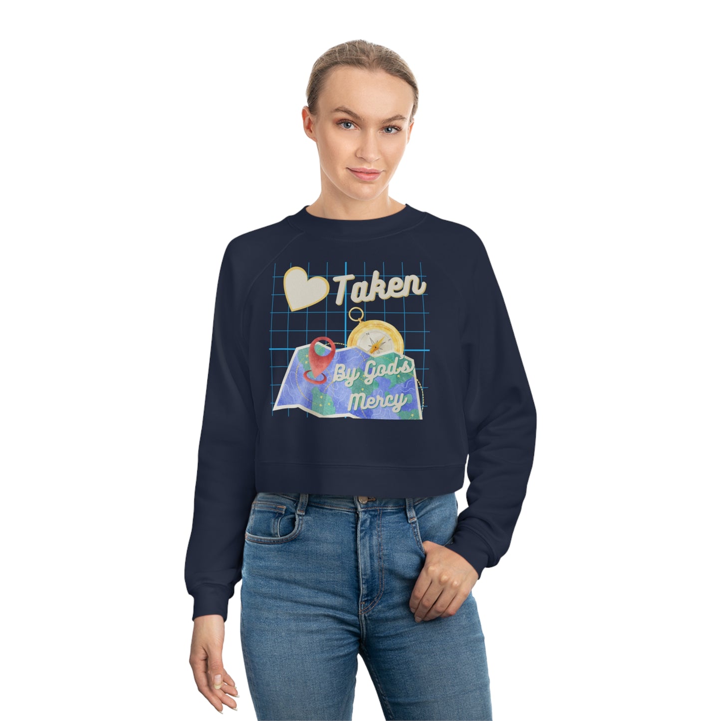 Taken Women's Cropped Fleece Pullover