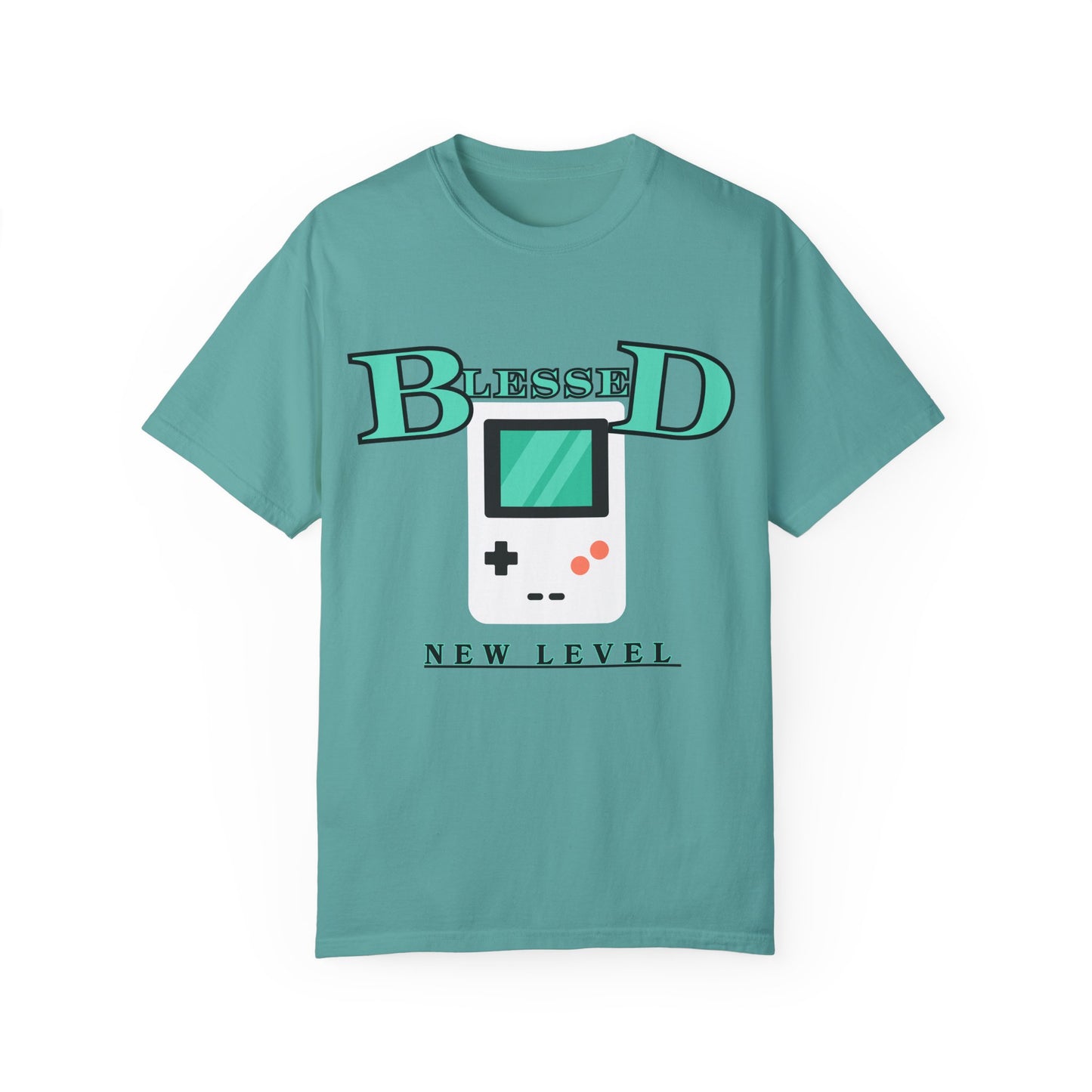Blessed New Level Gameboy T-Shirt | Comfort Colors 1717 – Christian Graphic Tee