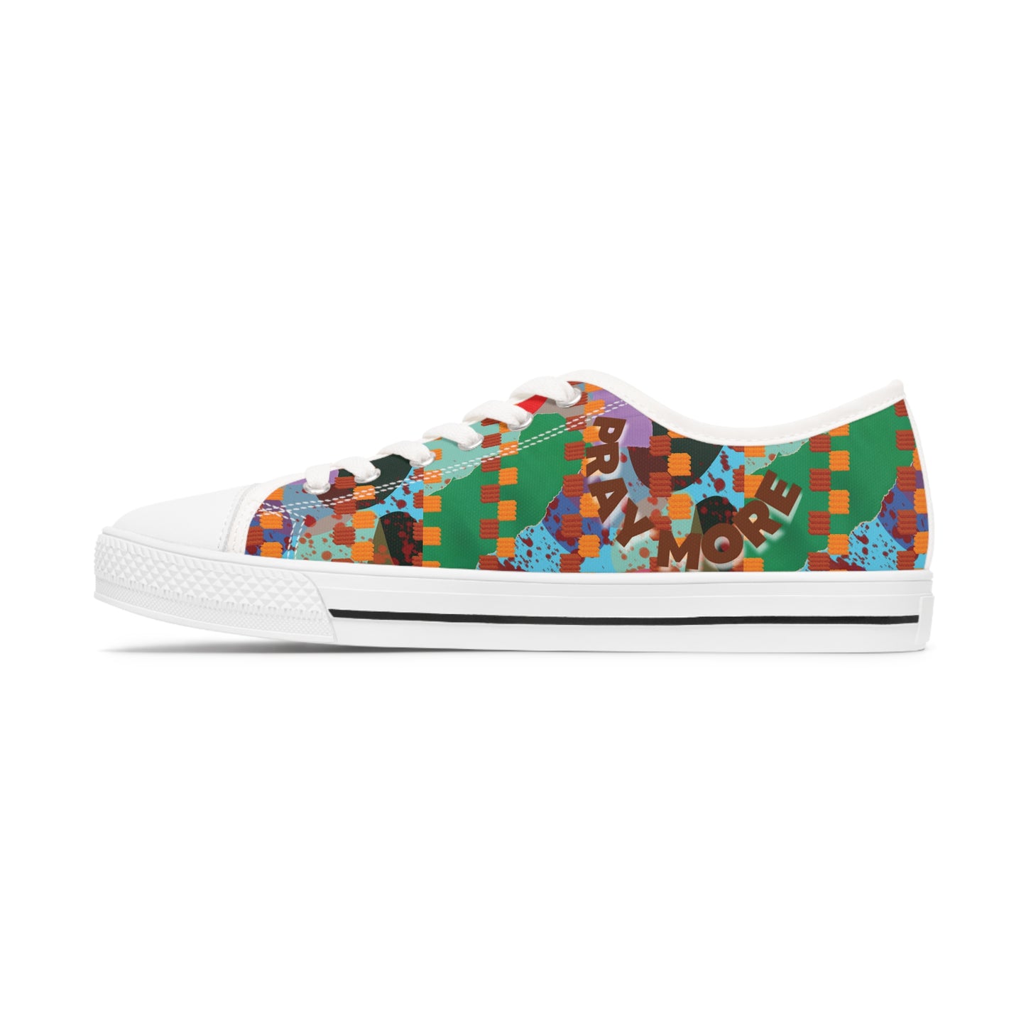 Pray More Women's Low Top Sneakers