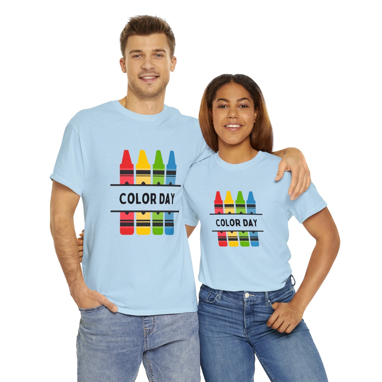 Color Day Unisex Heavy Cotton Tee Inspire Learning and Fun for Teachers and Children