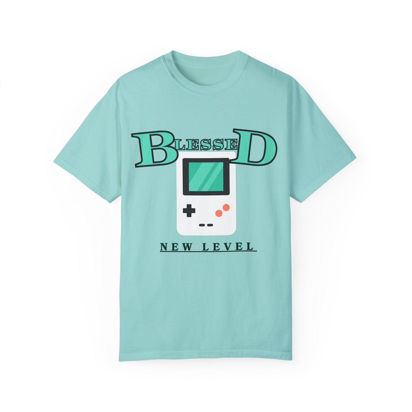 Blessed New Level Gameboy T-Shirt | Comfort Colors 1717 – Christian Graphic Tee