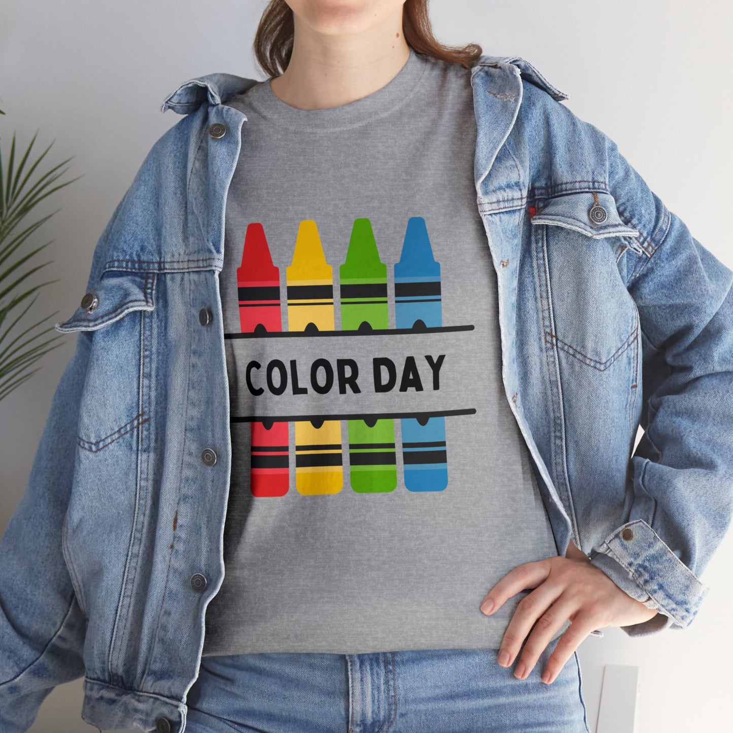 Color Day Unisex Heavy Cotton Tee Inspire Learning and Fun for Teachers and Children