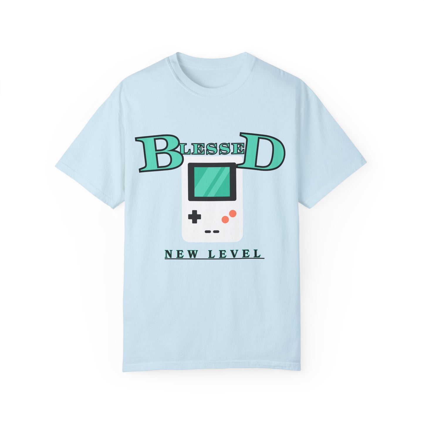 Blessed New Level Gameboy T-Shirt | Comfort Colors 1717 – Christian Graphic Tee
