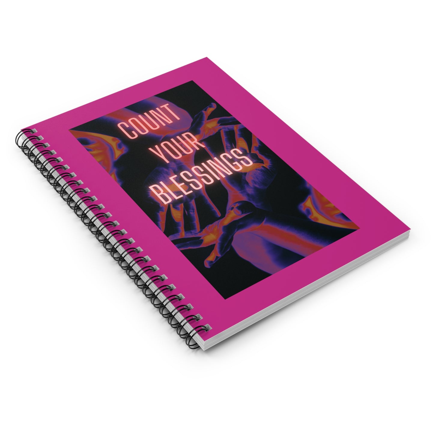 Count Your Blessins Spiral Notebook - Ruled Line