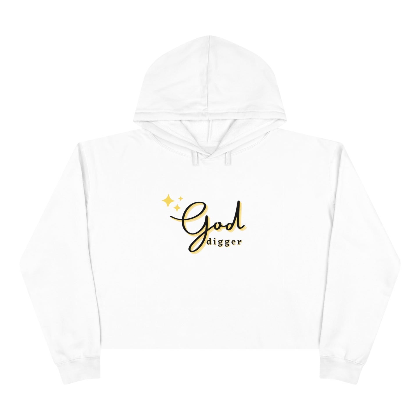 God Digger Crop Hoodie