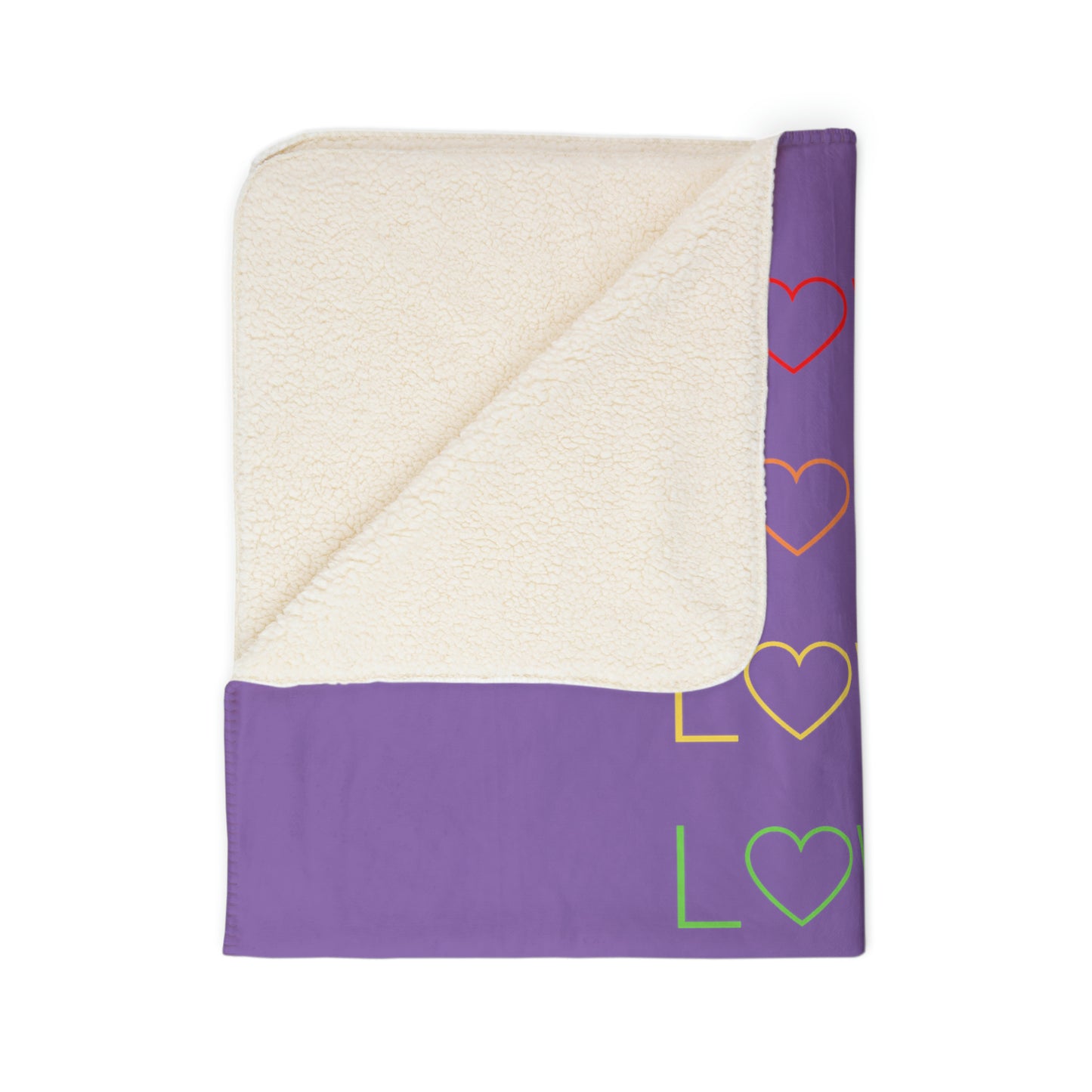 Love Fleece Sherpa Blanket