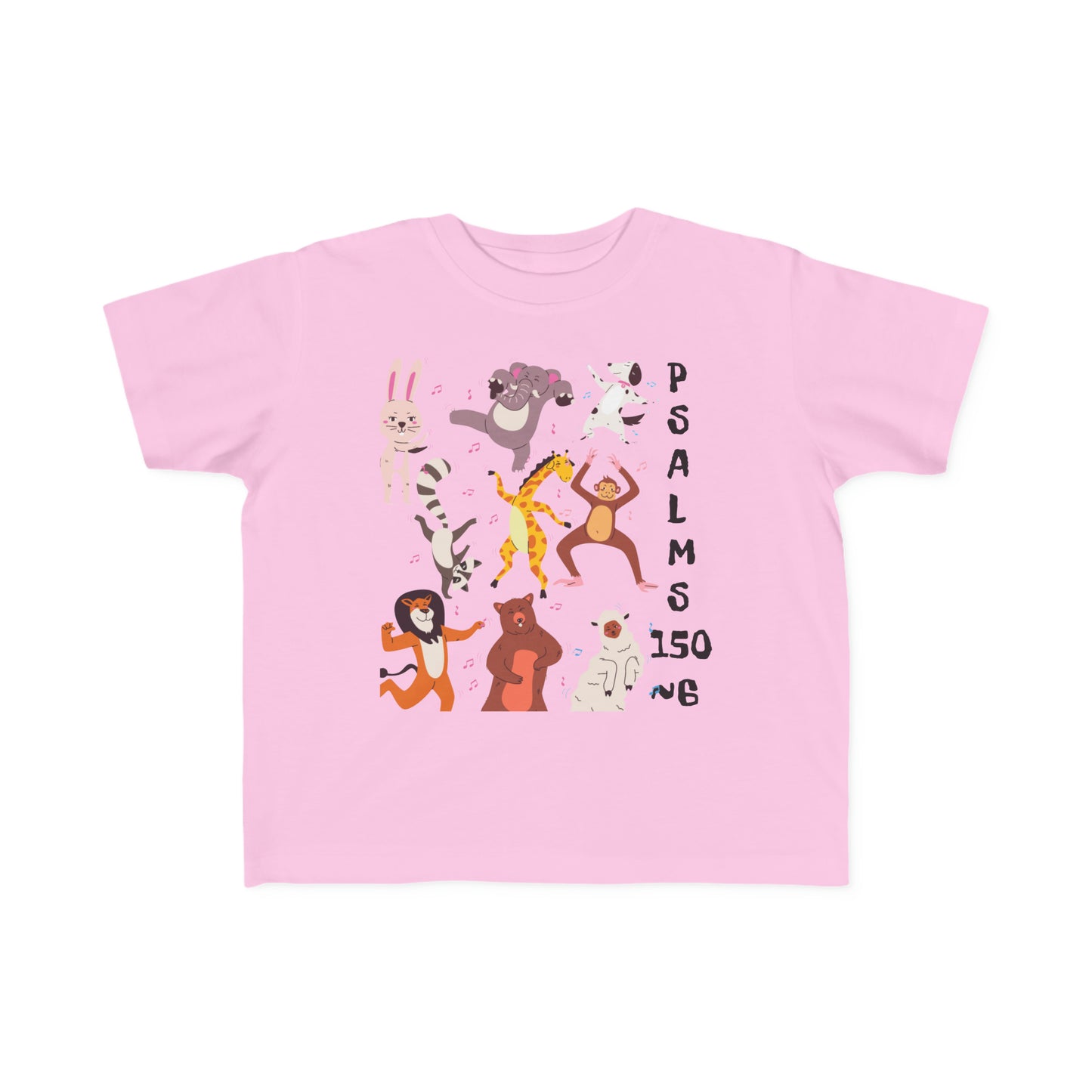 Party Animals Psalms 150~6 Toddler's Fine Jersey Tee