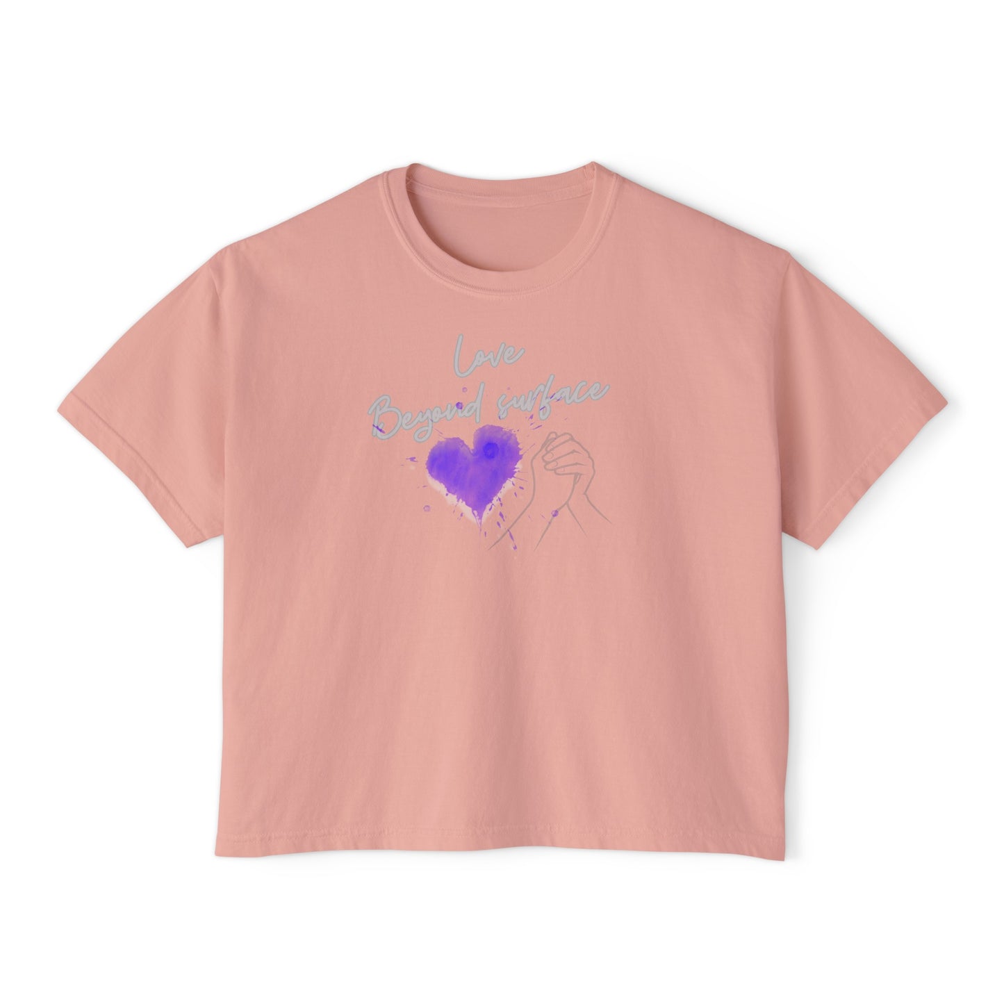 "Love Beyond Surface" Women's Boxy Tee