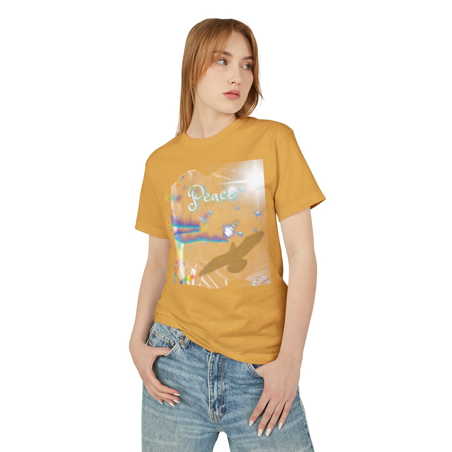 Graphic Tee with Peace Enhanced Design