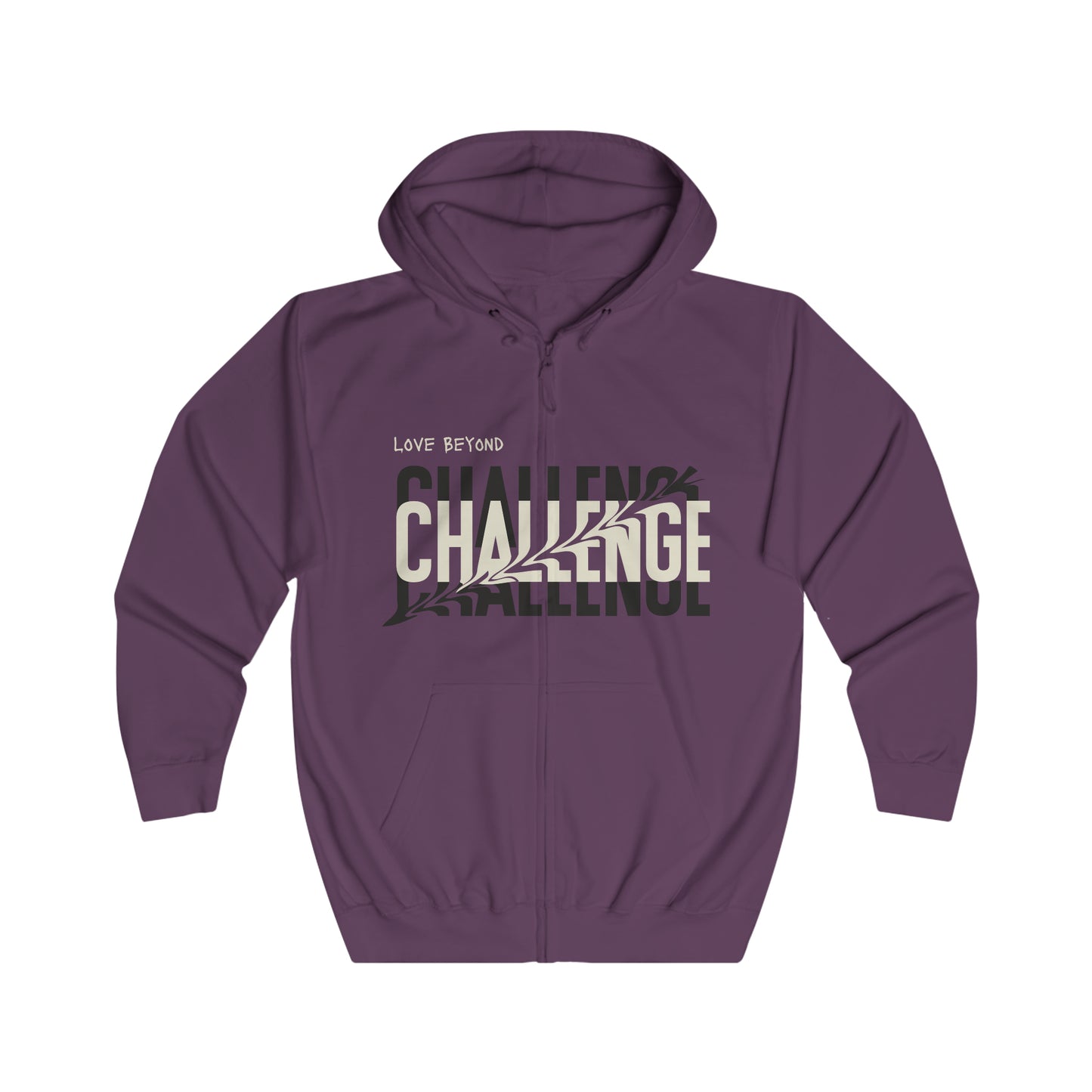 Love Beyond Challenge Unisex Full Zip Hoodie