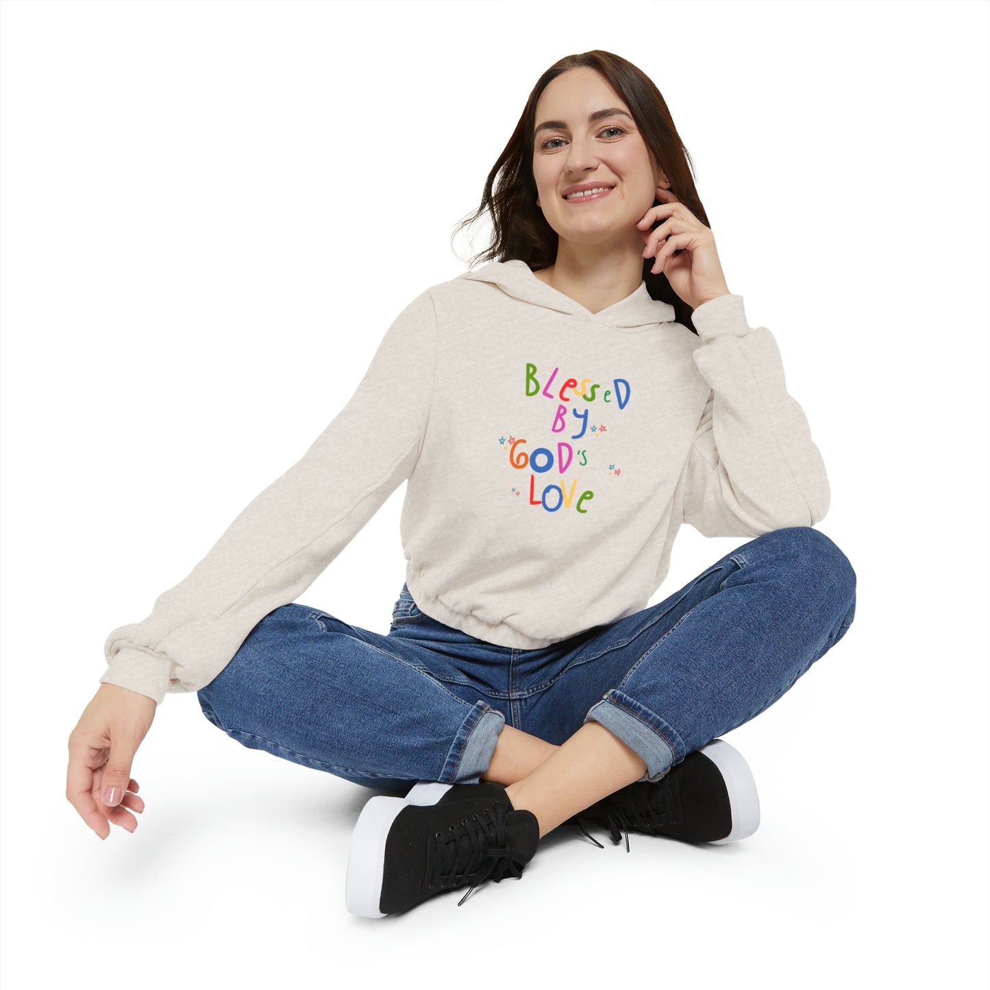 God's Love Women's Cinched Bottom Hoodie