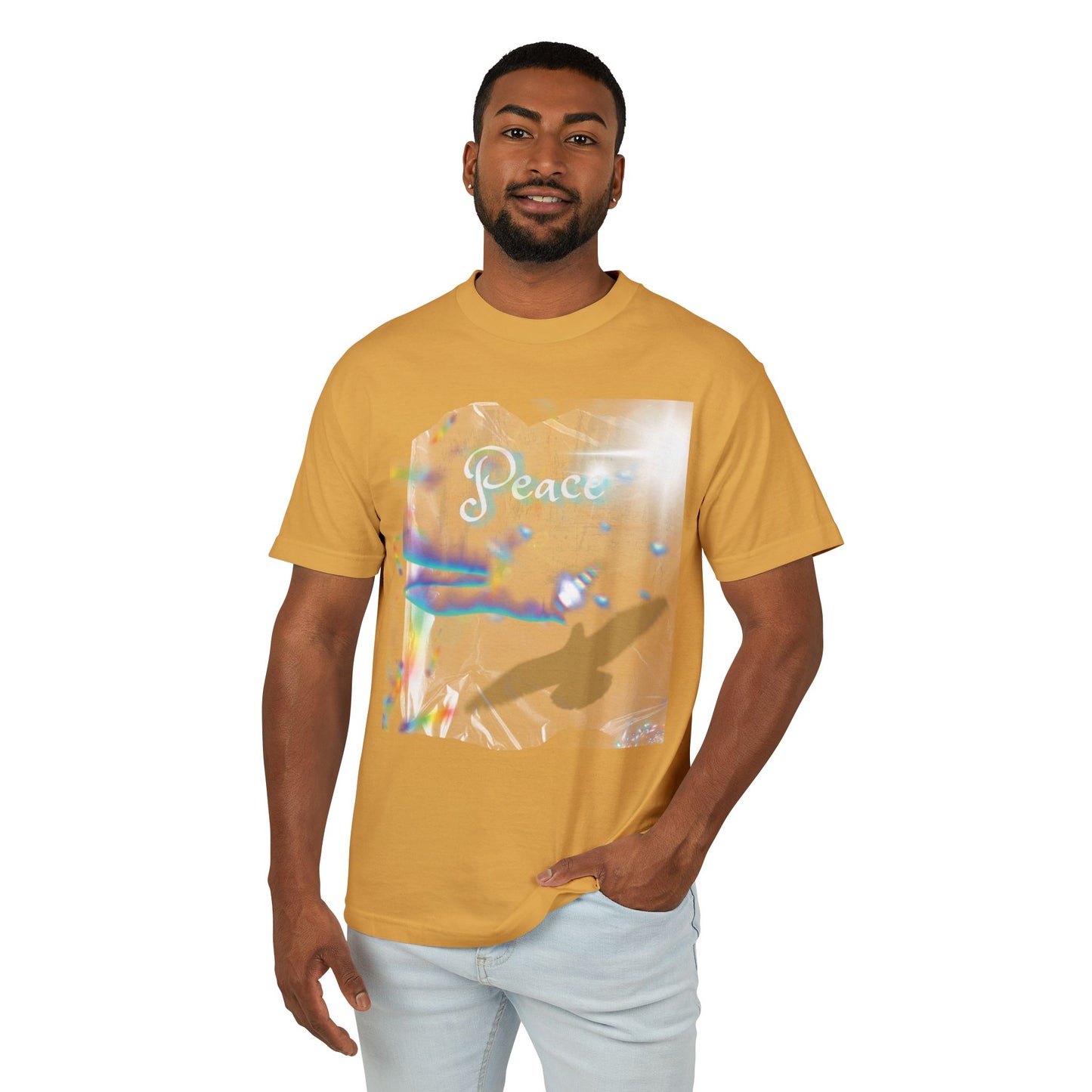 Graphic Tee with Peace Enhanced Design