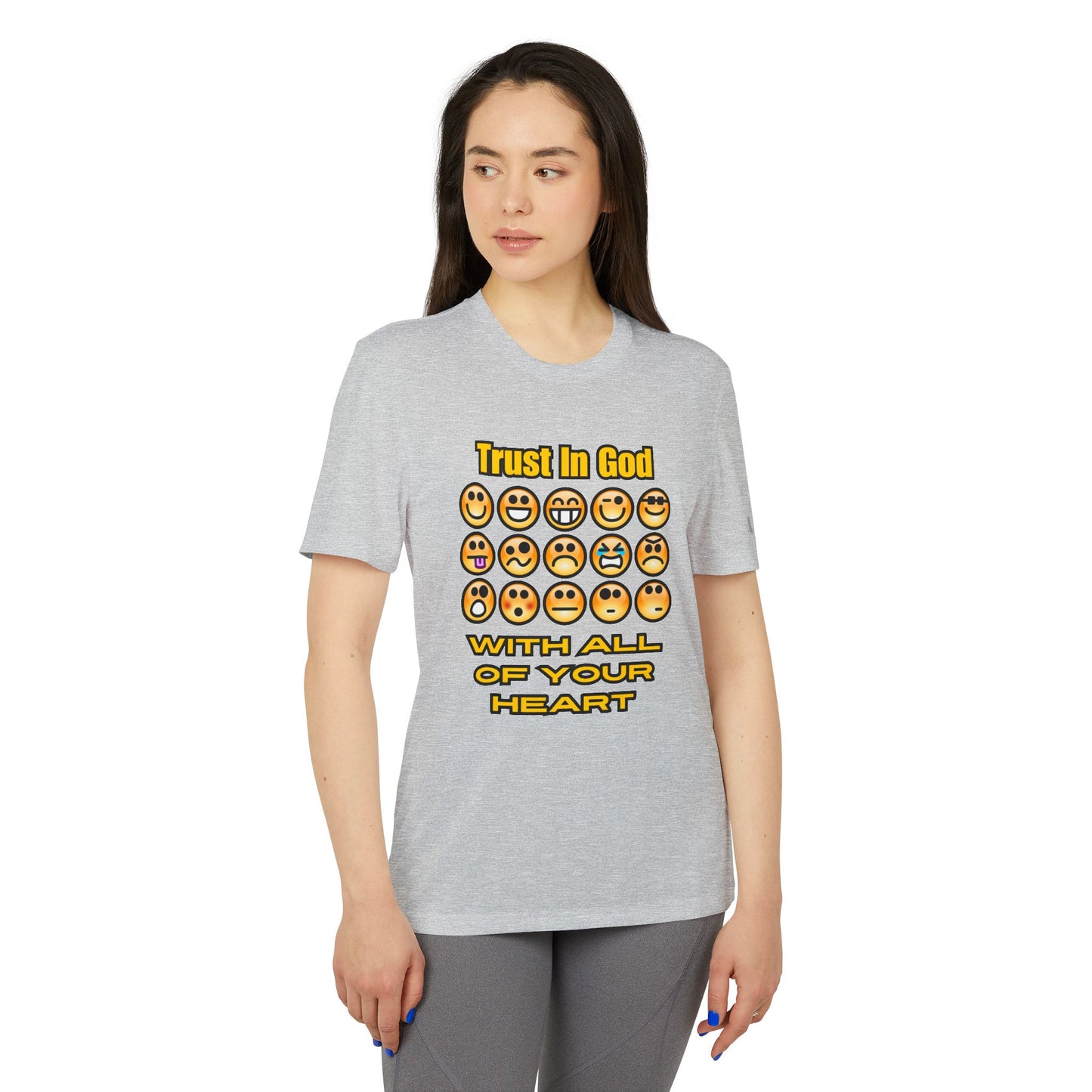 Trust in God Emoji Expression Unisex Tee