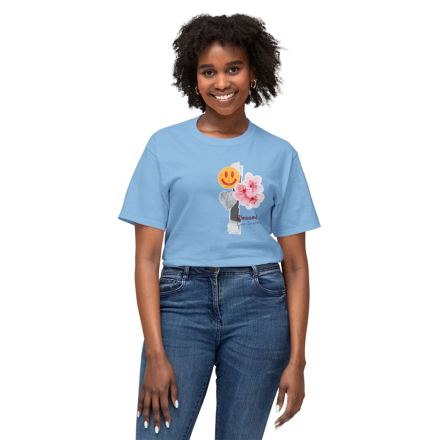 I'm Blessed & Grateful Unisex HD Cotton™ T-Shirt | Positive Vibes Tee