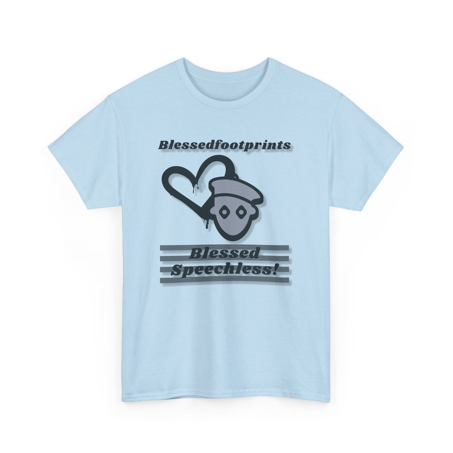 Blessedfootprints Collection Speechless Unisex Heavy Cotton Tee